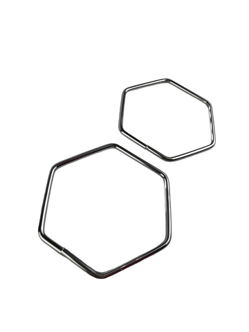 Metal Altıgen Çanta Sapı 11x9,5 cm