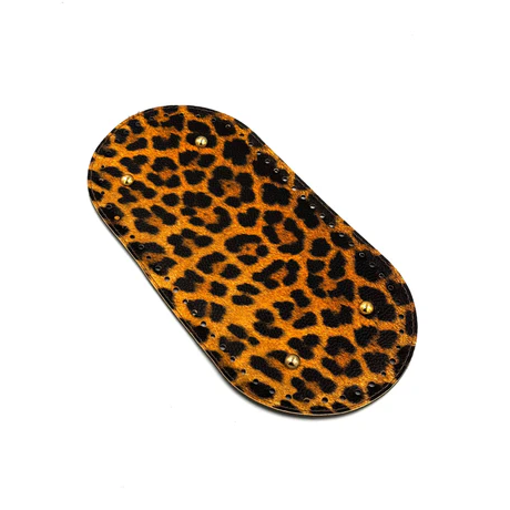 Leopar Desenli Oval Çanta Tabanı 13X27