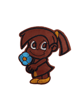 Kahverengi Kız Çocuğu Figürlü Arma/Yama