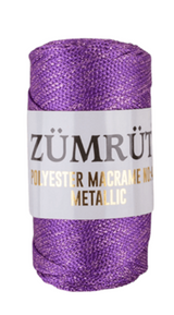 Zümrüt Polyester Makrome İpi No:4 Metallic