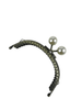 8 cm İncili Metal Cüzdan Bursu