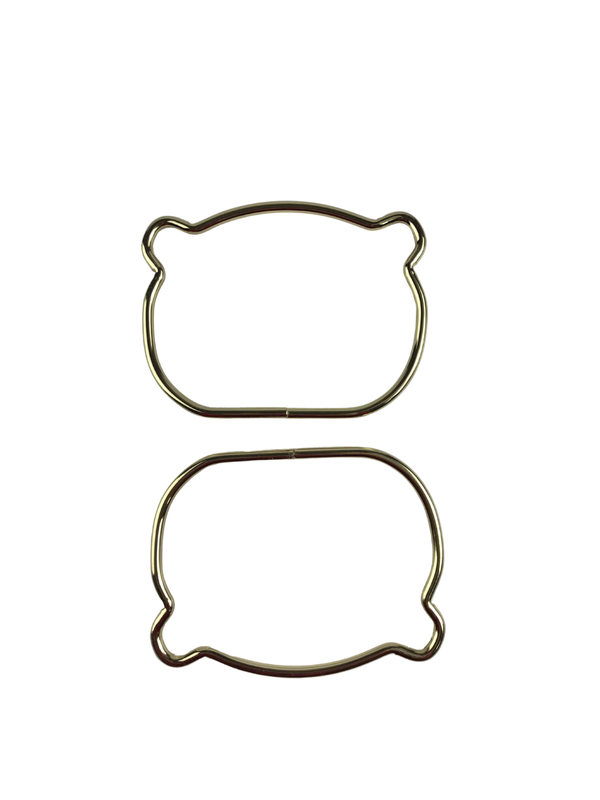 Metal Kedi Figürlü Çanta Sapı 11x8 cm