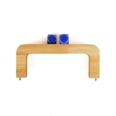 Boncuklu Ahşap Çanta Bursu 20 cm