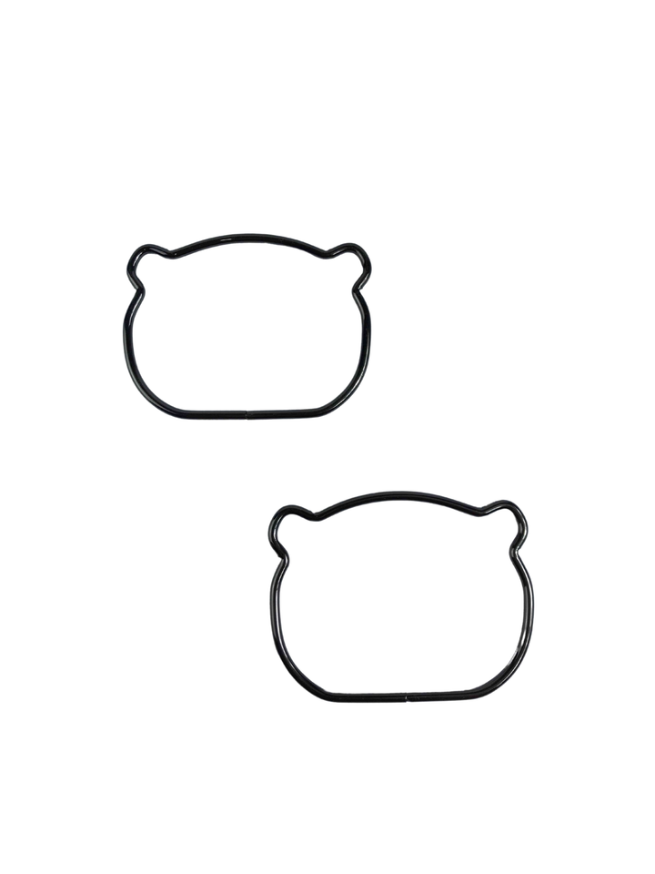 Metal Kedi Figürlü Çanta Sapı 11x8 cm