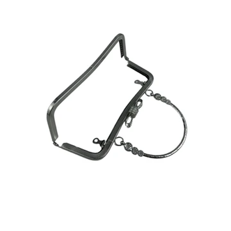 20 cm Fiyonklu Taşlı Saplı Metal Çanta Klipsi