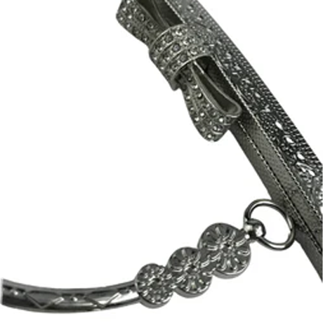 20 cm Fiyonklu Taşlı Saplı Metal Çanta Klipsi
