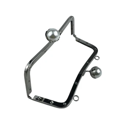 20 cm İncili Metal Çanta Bursu
