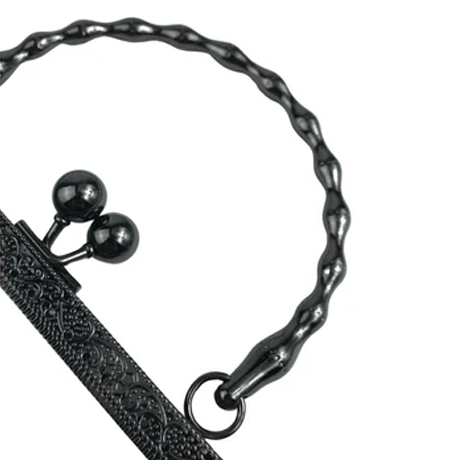 20 cm Saplı Metal Çanta Bursu