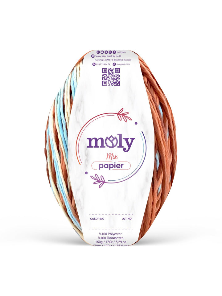 Moly Mix Papiar İp Emir Yün moly molymixpapiar