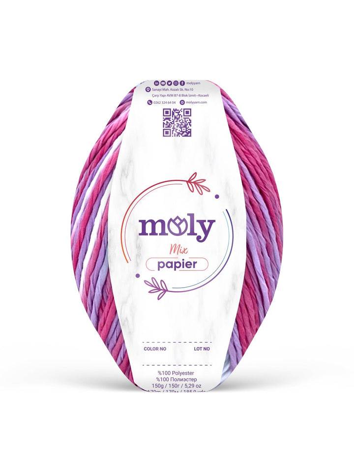 Moly Mix Papiar İp Emir Yün moly molymixpapiar