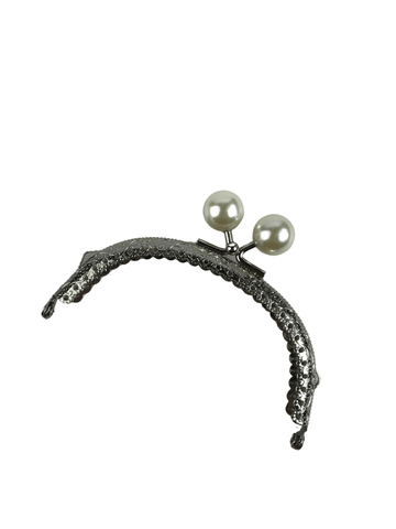 8 cm İncili Metal Cüzdan Bursu