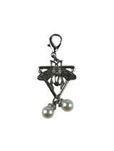 6 cm Arılı Çift İncili Çanta Süsü