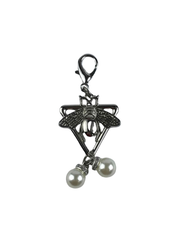 6 cm Arılı Çift İncili  Çanta Süsü