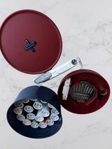 Düğme Desenli Dikiş Kutusu 13x13 cm