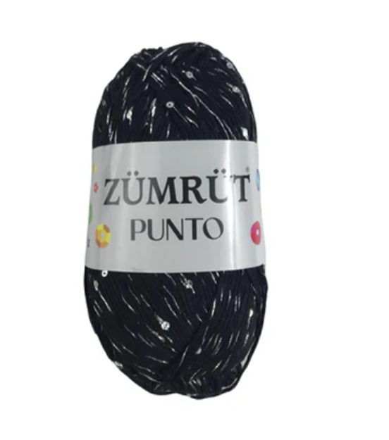 Zümrüt %100 Cotton Punto (Simli ve Pullu)