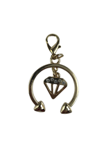 6 cm Pırlanta Model Çanta Süsü