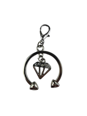 6 cm Pırlanta Model  Çanta Süsü