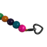 Renkli Tahta Boncuklu Çanta Sapı