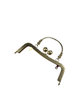 20 cm Lale Motif  Saplı Metal Çanta Bursu