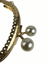 10 cm İncili Metal Cüzdan Bursu