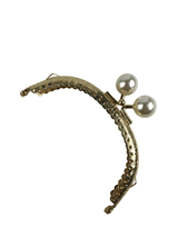 10 cm İncili Metal Cüzdan Bursu