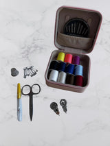 Dikiş Seti-Çantalı (Pudra pembe renk)