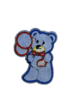 Mavi Ayıcık Figürlü Arma/Yama