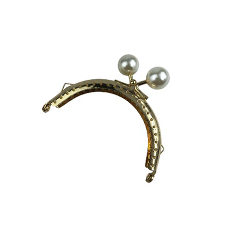 8 cm İncili Metal Cüzdan Bursu
