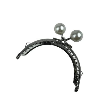 8 cm İncili Metal Cüzdan Bursu