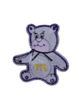 Mor Ayıcık Figürlü Arma/Yama