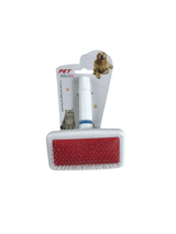Pet Brush Plastik Saplı Plastik Uçlu Tarak