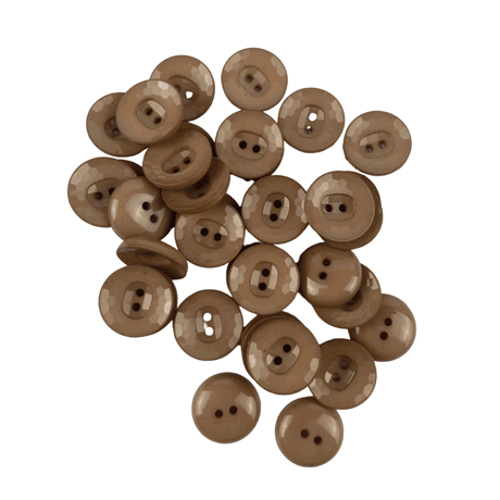 Açık Kahve Parlak 2 Boy Düğme