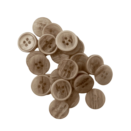 Açık Kahve Renk 4 Farklı Boy Düğme