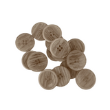 Açık Kahve Renk 4 Farklı Boy Düğme