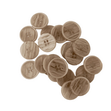 Açık Kahve Renk 4 Farklı Boy Düğme