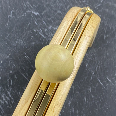 Ahşap Boncuklu Çanta Bursu 20 cm