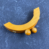 Ahşap Boncuklu Çanta Bursu 13,5 cm