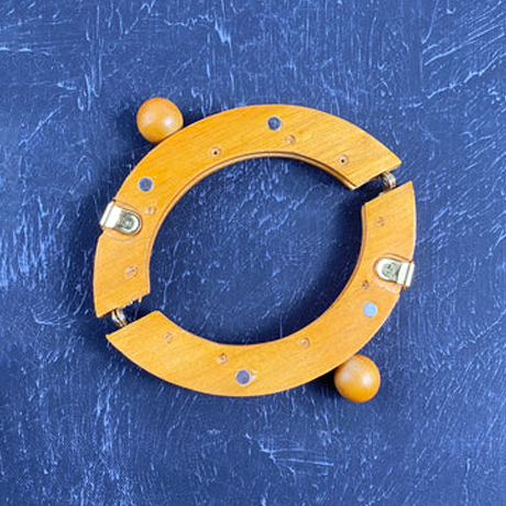 Ahşap Boncuklu Çanta Bursu 13,5 cm