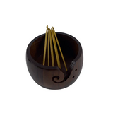 Ahşap Örgü Kasesi - Tığ Dahil