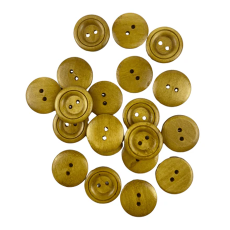 Ahşap Renk 4 Farklı Boy Düğme