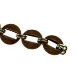 Akrilik Zincir Çanta Sapı Yuvarlak Desen Koyu Kahve 35cm