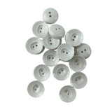 Beyaz Parlak 2 Boy Düğme