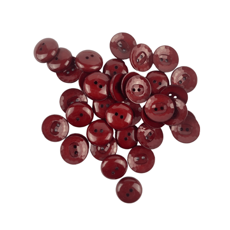 Bordo Parlak 2 Boy Düğme