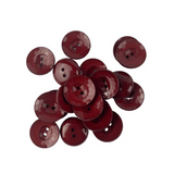 Bordo Parlak 2 Boy Düğme