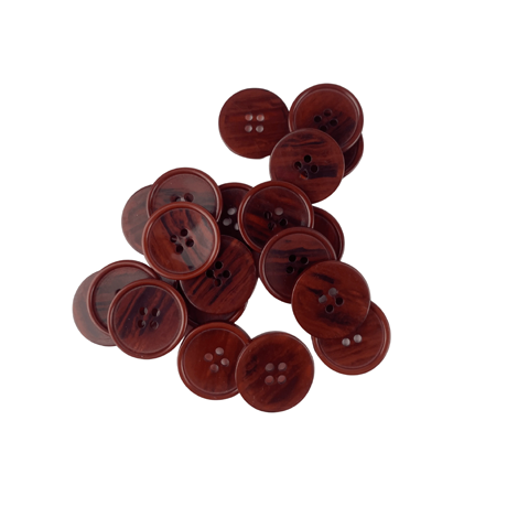 Bordo Renk 4 Farklı Boy Düğme