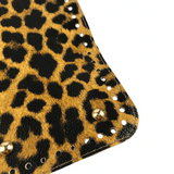 Dikdörtgen Leopar Desenli Çanta Yapım Seti