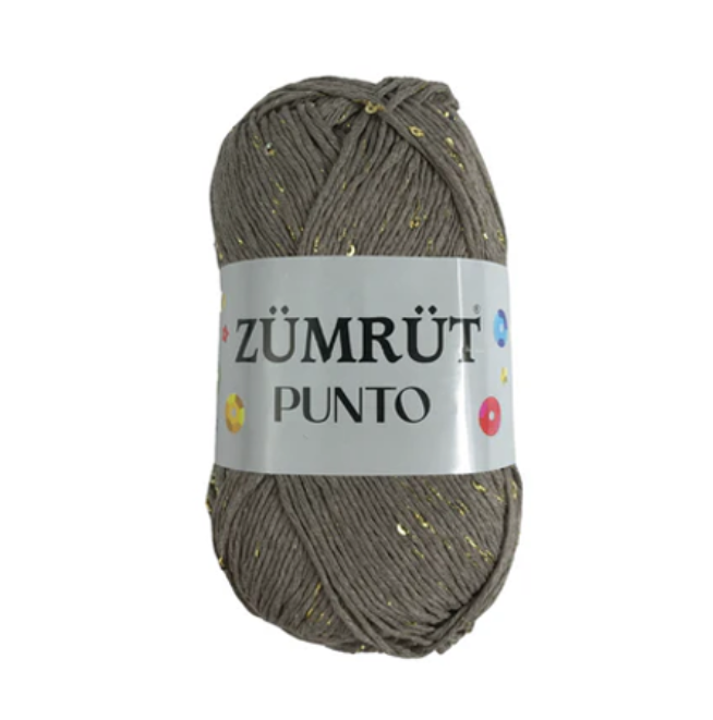 Zümrüt %100 Cotton Punto (Simli ve Pullu)