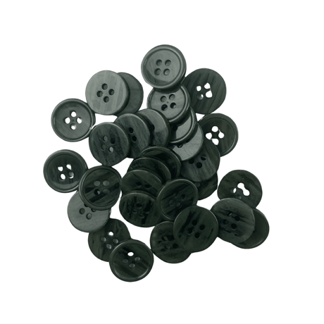 Füme Renk 4 Farklı Boy Düğme