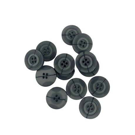 Füme Renk 4 Farklı Boy Düğme