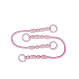 Tahta Boncuklu Renkli Çanta Sapı 42cm